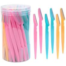 35pcs Women Eyebrow Razor, Multi-Functional Exfoliating Beauty Grooming Tool With Precision Blades, Grooming - Multicolor - View 1