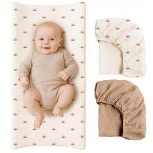 2 tấm lót thay tã bằng vải muslin cho bé, siêu mềm mại và thoáng khí, thích hợp cho cả bé trai và bé gái, quà tặng cho lễ tắm bé. - Nhiều màu - Xem 4