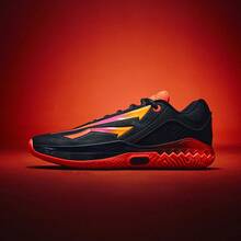 Anta [ Same Style]  Kyrie Prohpet 2 Turquoise Cushioning Professional Basketball Shoes - Basic Black/Fluorescent Red-4 - View 2