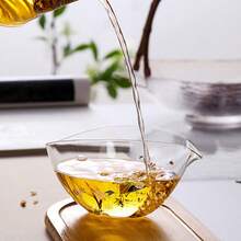 1个透明高硼硅玻璃平底船形耐热茶壶，创意日式平底船形茶具 - 彩色 - 查看 2