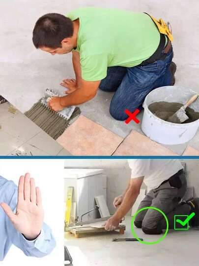 1 Pair Durable Knee Pads, Soft & Abrasion Resistant, Convenient For Automotive Repair, Construction Site, Factory, Kneeling Protection, Anti-Slip & Heat Insulation, Knee Pain Relief