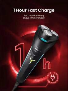 Philips Electric Shaver 1000 Series S1115, 3 Flexible Floating Heads, Contours To Face Curves, Effective Shaving, Self-Sharpening Blades, IPX7 Waterproof - Multicolor - View 2