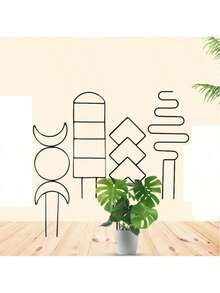 4pcs Indoor & Outdoor Plant Trellis, For Climbing Plants, Small Garden Metal Grid Rack Suitable For Outdoor Potted Plants, Applicable To Vines, Ivy, Orchids, Flowering Plants - Flower Stand - View 2