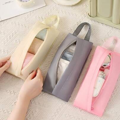 Túi đựng đồ du lịch có tay cầm, túi đựng đồ lót và tất di động unisex, túi đựng đồ chống thấm nước, túi đựng đồ lót nén đa chức năng, phù hợp cho vali, đồ dùng cần thiết khi đi du lịch, nghỉ mát biển, chuẩn bị cho năm học mới.
