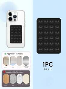 24个单面粘性手机吸盘，吸力超强，可重复使用，适用于光滑表面（瓷砖、玻璃、墙壁等）。 - 彩色 - 查看 18