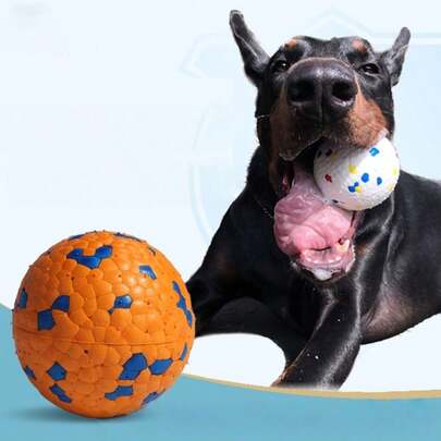 3pcs Dog Toys Set - Tennis Balls, Suitable For Chewing Dogs. Durable Chew Toys, Floating Toys, Bouncy Floating Balls, Suitable For Training Dogs Of Different Sizes, Solid Rubber Balls