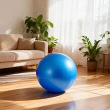 Pilates Thick Yoga Ball / PVC Anti-Burst Smooth Fitness Ball / 65cm 73cm Available / Adult Sports Balance Training Ball - Multicolor - View 1