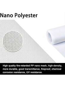 Self-Adhesive Window Screen Mesh Kit, Hook & Loop Easy Install, Breathable Anti Mosquito Insect Net, Removable Reusable Fly Screen For Home Windows - White Mesh - View 4