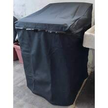 Washing Machine Cover With Silver Zipper Panel, Waterproof And Plush, For Indoor And Outdoor Use, Premium Quality, Durable Up To 6 Years, Compatible With All Brands. - 黑色 - 查看 3