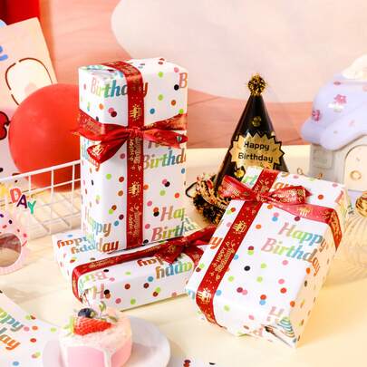 Ultra-Long 10m High-Quality Art Gift Wrapping Paper For Birthdays & Festive Presents