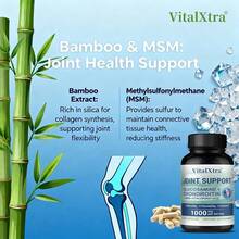 Joint Health Support Dietary Supplement - Contains Glucosamine, Chondroitin Sulfate, Methanesulfonamide, Hyaluronic Acid, Bamboo Extract - Supports Joints And Mobility - 120 Capsules - 1 Bottle(1瓶) - 查看 5