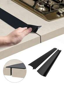 1pc Kitchen Anti Fouling Sealing Strip, Silicone High Temperature Resistant Kitchen Gap Strip, Oil Resistant And Dirty Gas Stove Gap Soft Sealing Strip, Silicone Filled Sealing Strip, Silicone Gap Plug, Kitchen Stove Counter Gap Cover, Flexible Stove Space Filler, Removable And Trimmable, Dust-Proof Embedded Strip, Ideal For Sealing Gaps And Keeping The Countertop Clean. - Multicolor - View 5