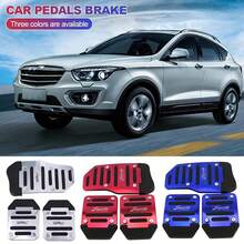 Three Pieces Anti-Slip Car Footrest Pads, Metal Brake Pedal And Accelerator Pedal Covers, Clutch Pedal Cover, Universal Footrest Replacement Kit - A - View 10