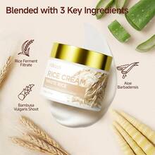 Hllozzi Herloze 米粉保湿霜 + 米粉去角质精华套装（60克和80毫升），蕴含米粉提取物的面部护理套装，温和去角质，滋润日常面部肌肤。 - 白米 - 查看 4