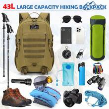 NEWHEY 43升战术背包 徒步露营背包 防水军用背包 登山包 大容量求生背包 户外背包 男士背包 旅行钓鱼狩猎日常背包 大容量旅行包 - 彩色 - 查看 4