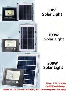Outdoor Solar Lights, LED Solar Security Lights With Remote Control, Solar Powered, Auto On/Off Dusk To Dawn, Waterproof, Equivalent To LED Floodlight, Suitable For Yard, Patio, Garage, Garden - Solar Lights - View 6