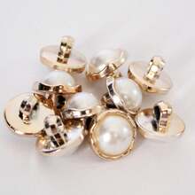 10 件仿珍珠装饰 DIY 缝纫纽扣 - 彩色 - 查看 6