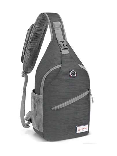 ZOMAKE Mochila Bandolera, Cruzada Multifuncional para Hombre,Bolso de Hombro,Pecho Antirrobo Impermeable Impermeable con Puerto Auriculares para,Hombres,la de viaje para bag,43460098