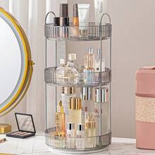 360 Degree Rotating Multi-Functional Makeup Organizer, Large Capacity Bathroom Storage Rack, Vanity Makeup Organizer - Multicolor - View 21