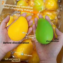 Juguete exprimible de mango, juguete antiestrés de rebote lento, juguete suave de fruta moldeable, accesorio antiestrés para adultos - Multicolor - Ver 8