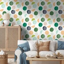 Miếng dán tường mosaic tự dính, chống thấm nước, chống ẩm, chịu nhiệt, dễ bóc và dán, dùng trang trí nhà cửa, phòng tắm, nhà bếp, phòng khách, phòng ngủ, tủ bếp, quầy, nhà cửa. - Hình dạng quả - Xem 6