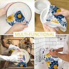 1/2/4/6/8/10/12PC Interesting Kitchen Towels And Dishcloths, Bathroom Towels, Super Absorbent Polyester,Retro Floral Designs, Featuring Elegant Floral And Bird Patterns, Decorative Gifts, Decorative Dishcloths, Quick-Drying Sponges, Soft Absorbent Dishcloths, Cleaning Supplies, Kitchenware. As Birthday Gifts, Family, Souvenir , Washable, Machine Washable, Lightweight, Breathable, Comfortable, Unique, 280gsm For Him, Her Personalized Ideal Gifts For Her, Him, Family, Boyfriend, Girlfriend, Father, Family, Mother, Lover, Daughter, Son, Grandfather, Grandmother, Friend, Classmate. Perfect Camping, Travel, Home, Daily Life, Office Decoration, Birthday, Anniversary, Valentine's Day, Thanksgiving, Christmas, Halloween, Mother's Day, Father's Day, Wedding, New Year Gifts ,Sofa,Bed,Car,Bedroom,Living Room,Office, Outdoor Camping, Practical Decorative Use - 多色2 - 查看 6