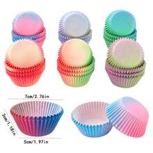 Mix Color Christmas Muffin Cupcake Paper Cups Greaseproof Paper Cupcake Liner Baking Muffin Box Cup Case Birthday Party Tray Cake Decorating Tools - View 2