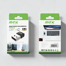 Adaptador Inalámbrico USB MTK TG7297 150Mbps - Receptor WiFi 2.4GHz, Mini Diseño, Compatible con 802.11b/g/n - Ver 3