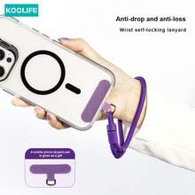 1pc Koolife Woven Phone Lanyard, Short Style, Adjustable Buckle, 360° Rotatable Metal Hook, Anti-Lost Pad, Durable Wrist Strap Suitable For Phone, Keys And Daily Use - Multicolor - View 15