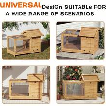 Farm Animal Coop - Natural Wood Color - View 4