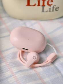 (Silicone Lanyard Included) TWS Bluetooth Earbuds, Lightweight And Portable, Provide HD Audio Quality And Noise Cancellation For Calls. Equipped With Bluetooth 5.4, Available In Fashionable Macaron Colors, Suitable For Women And Children. Compatible With Smartphones, Computers And Other Devices, Long Battery Life. - View 4