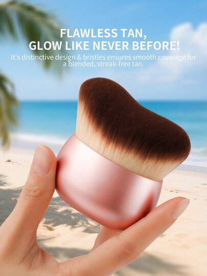 docolor Cute Body Brush, Foundation Brush, Self-Tanning Brush, Made With Synthetic Vegan Bristles Without Animal Cruelty, Perfect Makeup Application, Easy To Use, Best-Selling Brush, Professional Body Bronzing Tool, Seamless Blending, Suitable For Liquid, Cream And Powder Products, Travel-Friendly, Portable
