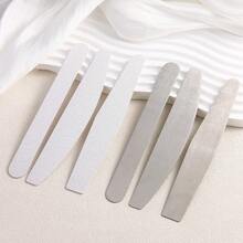 Replaceable Nail Buffing Strip Tool Set, Including Detachable And Replaceable Nail Files & Stainless Steel Nail Plates, Half-Moon Shaped, Diamond Shaped And Straight Nail File Strips, Reusable, Nail Trimming And Polishing Tools, DIY Nail Salon Supplies. - Multicolor - View 10