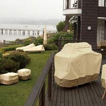 Classic Accessories 55-882-011501-RT Veranda Patio V-Shaped Sectional Sofa Cover V-Shaped - Pebble/Corteza/Tierra - Ver 6