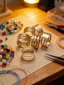 1pc Open Jump Rings, Convenient Split Rings Suitable For Jewelry Making, Bracelets, Necklaces - Multicolor - View 6