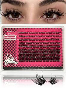 108 Cụm Mi Giả Cong Chữ C Tự Nhiên, Mi Giả Dải Trong Suốt, Mi Giả Sợi Nhỏ 8-16mm, Mi Nối Từng Sợi, Mi Tự Làm, Vẻ Ngoài Tự Nhiên, Phù Hợp Cho Mọi Dịp, Quà Tặng Lễ Hội, Cụm Mi Giả, Mi Giả Từng Sợi, Mi Giả - C - Xem 1