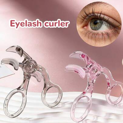 2pcs/1pc Eyelash Curler, Eyelash Curling Tool, With Comb/Built-In Comb, Long-Lasting Curl, Non-Pinching/Painless, Easy To Use/Beginner-Friendly, Transparent/Clear Design, Portable/Travel Size, Eye Makeup Tool, Daily Makeup Essential, Influencer Makeup Tool, Short Lash Curler, Comb Eyelash Curler, Makeup Tool