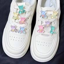 5/10pcs Cartoon Bear Shoe Charms, Cute Animal Shoe Lace Decorations Suitable For Sports Shoes, Personalized Decoration, Holiday & Birthday Gift - Multicolor - View 2