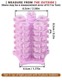 1pc Spool-Shaped Storage Box Or Set With Storage Tower And Spools, Creative And Practical Design To Store Regular Plastic Or Metal Sewing Machine Bobbins, Multifunctional Bobbin Holder Sewing Accessory - A - View 13