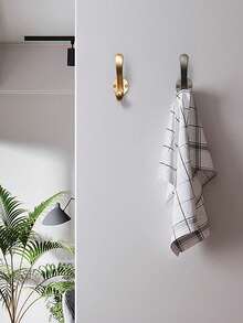 无痕挂钩，超强粘性壁挂式衣钩，重型浴室壁钩，浴室配件，哑光黑 - 彩色 - 查看 8