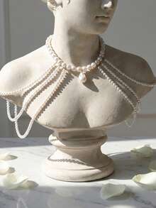 Dây chuyền ngọc trai tua rua phong cách nghỉ dưỡng biển mới về, dây đeo vai tinh tế cá nhân hóa dành cho nữ. - Nhiều màu - Xem 3