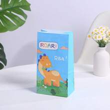 Bộ 20 túi quà hình khủng long kèm sticker, gồm 8 túi giấy và 12 sticker, thích hợp cho tiệc sinh nhật, tiệc theo chủ đề, ngày lễ và các dịp kỷ niệm khác. - Nhiều màu - Xem 7