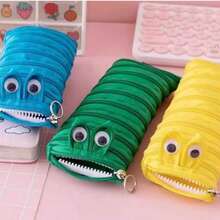 1 hộp đựng bút có khóa kéo ngộ nghĩnh, túi đựng văn phòng phẩm một khóa kéo dễ thương và độc đáo, dung tích lớn. - Hộp đựng bút có khóa kéo ngang - Xem 7