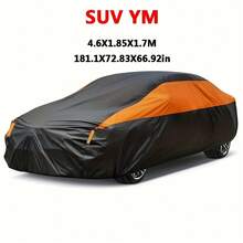 190T Polyester Car Cover With Reflective Strips, Universal Waterproof Sunshade Protection For Sedan Cars - Car Cover - View 21