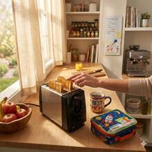 2-Slice Toaster With 6 Temperature Settings And Extra-Wide 1.18-Inch Slots For Bagels, Waffles, Specialty Breads, Puff Pastries, Snacks With Slide-Out Crumb Tray, Cancel Button - 查看 3