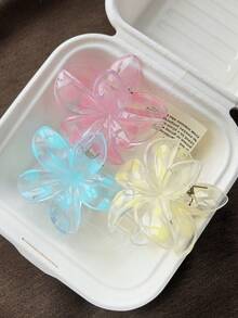 3pcs/Set Transparent Classic Leopard Print 8cm/3.14inch Fashion Retro Elegant Hairclips, Suitable For Braiding, Ponytail, Bun Hairstyles, Everyday Wear, Commute, Holidays, Parties, Dates - Colorful Leopard Print - View 6