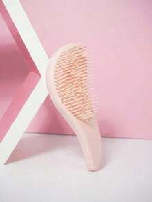 Mini Starry Sky Tangler Hair Brush, 1 Pc/ 2pcs Smooth Hair Wet And Dry Hair Brush,Detangling Brush For Adults Hair- Detangler Brush For Natural,Curly,Straight,Wet/Dry Hair, Toddler Hair Accessories, Teenager Gifts For Girls,Back To School,School Essentials,Travel Essentials,Halloween Presents, Christmas Gifts(Yellow) - 粉色 - 查看 5