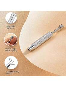 1PC Piercing Taper Ball Grabber Tool For Changing Jewelry - 14G 16G 18G 20G Stainless Steel Flat Back Earrings Applicator Tool - A - View 7