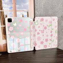 适用于 iPad 10.9/10.2/Air 第五代/Pro 11/第十代/9.7/Air 2/（第七代）/（第八代）/Air 4/5/Pro 11/第十代 10.9 英寸 2022 款智能保护套/Air 13(M3 2025)/Air 11(M3 2025)/Air 11(M3 2025)/11(A16 2025) 的单件式翻盖平板电脑保护套，带笔槽，兼容 iPad 10.9/10.2/Air 5/6/6 Pro/7/7 Pro/Galaxy Tab S10+/S9/A9，具备自动休眠/唤醒功能，时尚的平板电脑配件。 - 彩色 - 查看 8