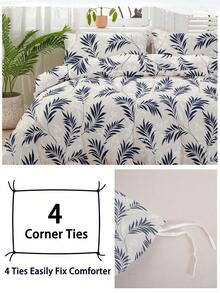 三件套花卉图案床上用品，采用柔软透气的超细纤维面料，四季皆宜，舒适透气，可机洗，不易褪色、起球、缩水、抗皱，适合波西米亚风/农舍风/现代简约风卧室装饰，适用于特大号/大号/标准双人床，是居家、宿舍、公寓、酒店、度假屋和礼品的理想之选。 - 彩色 - 查看 6